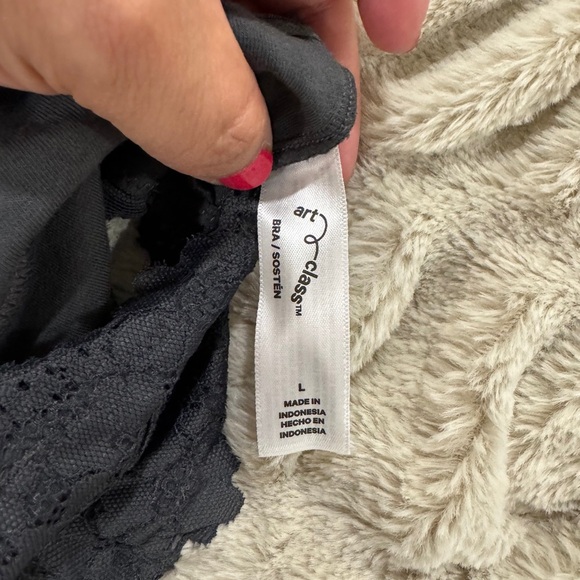 Art Class Girls Black Lace Racerback Bralette (Size L) - Picture 4 of 4